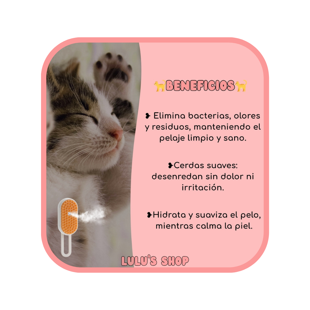 cepillo de vapor para mascotas