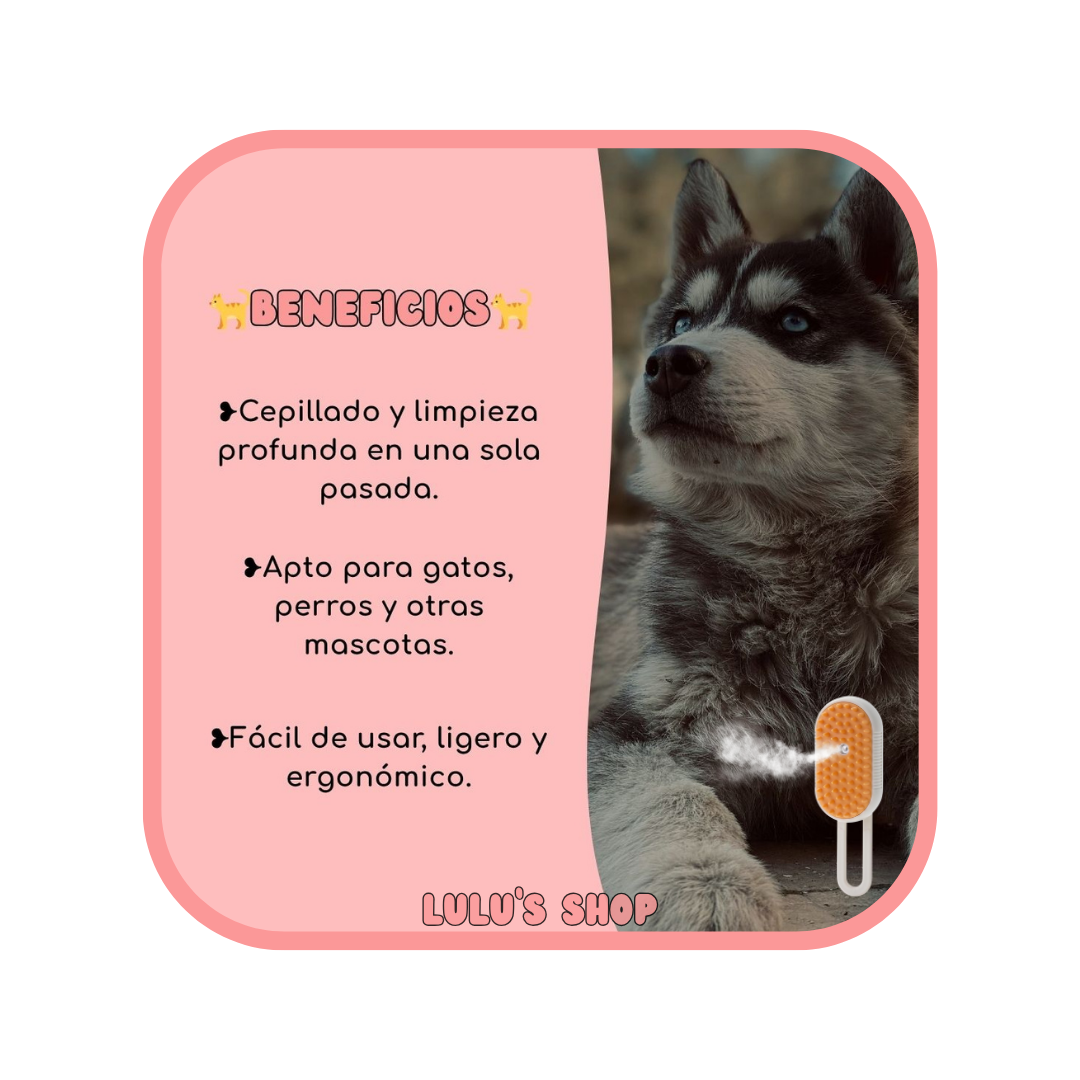 cepillo de vapor para mascotas